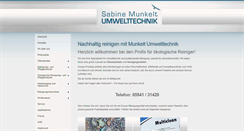 Desktop Screenshot of munkelt-umwelt.de