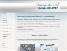 Tablet Screenshot of munkelt-umwelt.de